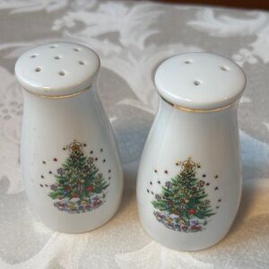 Salem “Christmas Eve” Porcelain Salt and Pepper Shakers